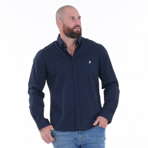 Ruckfield navy blue long-sleeved shirt
