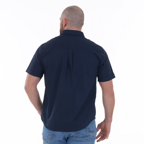 Ruckfield navy blue short-sleeved shirt