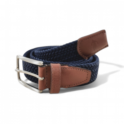 Navy stretch belt