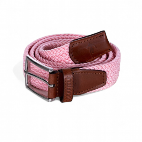 Light pink stretch belt