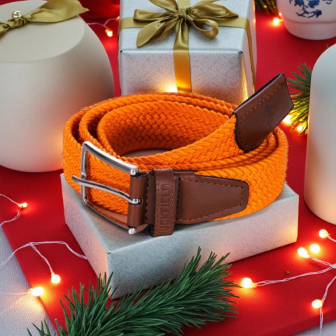 Orange stretch belt