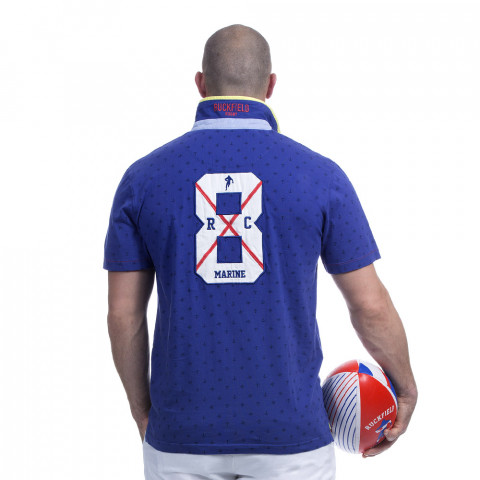 Navy rugby blue polo shirt