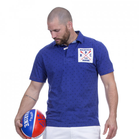 Navy rugby blue polo shirt