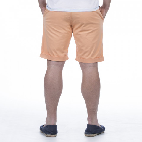 Orange chino shorts