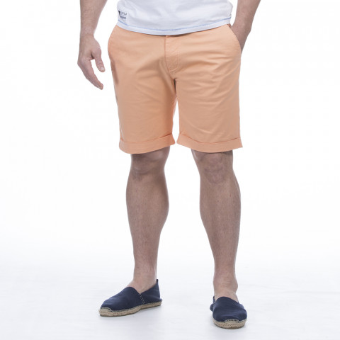 Orange chino shorts