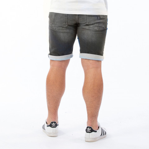 Grey denim Bermuda shorts