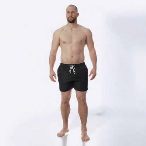 Black swim shorts