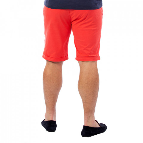 Men's chino shorts red