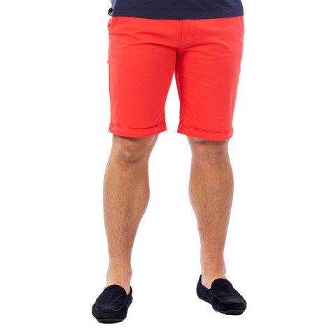 Men's chino shorts red