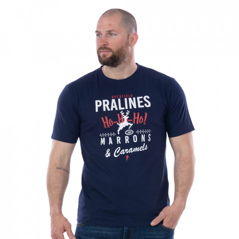 Ruckfield short-sleeved Christmas T-shirt navy blue