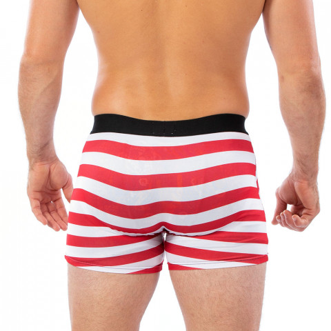 Red sailor rugby boxer shorts