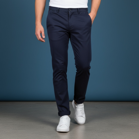 Essential navy chino pants