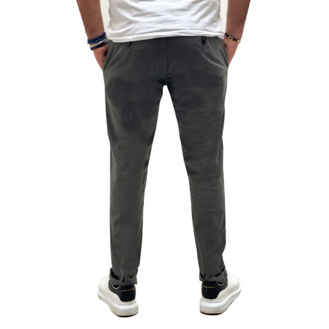 Dark grey essential chino pants