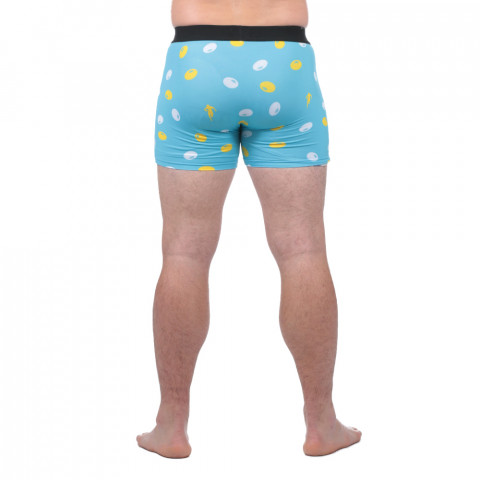 Turquoise blue balloon boxer shorts