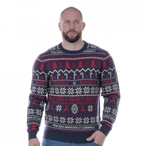 Navy Christmas sweater