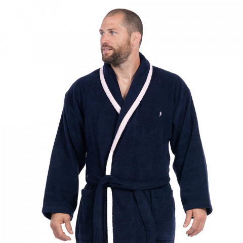 Ruckfield bathrobe navy blue