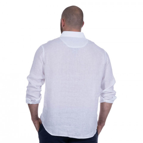Linen shirt, long sleeves, white