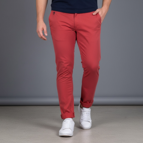 Ruckfield 577 Chino Pants medium red