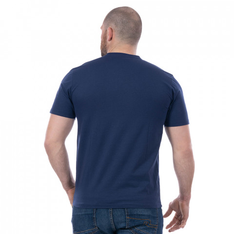 Basic navy blue button-down Ruckfield T-shirt