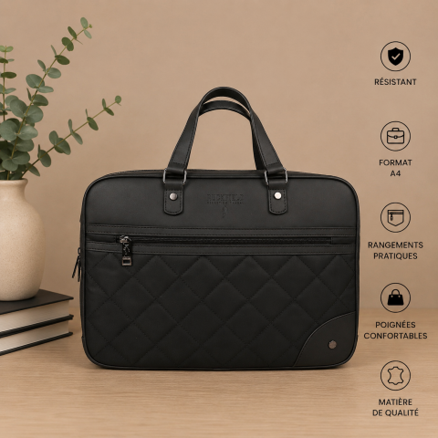A4 black pouch
