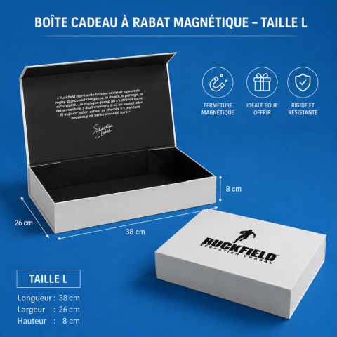 L-size gift box with magnetic flap