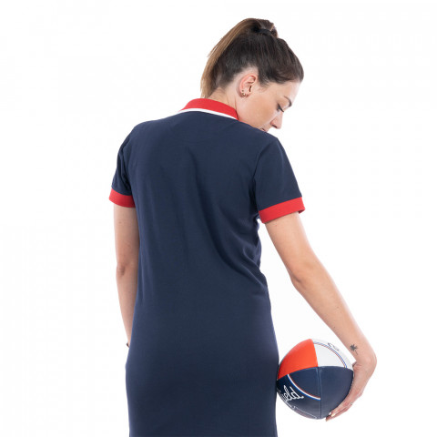 Ruckfield polo dress French Rugby Club navy blue
