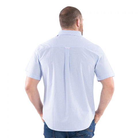 Ruckfield light blue gingham shirt