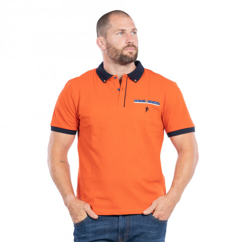 Ruckfield short-sleeved polo rugby elegance red