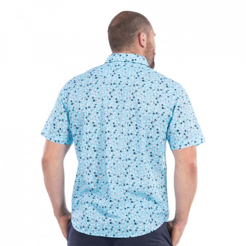 Ruckfield Rugby Club blue patterned shirt