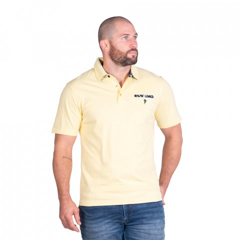 Polo Jersey Ruckfield short sleeves yellow Rugby club