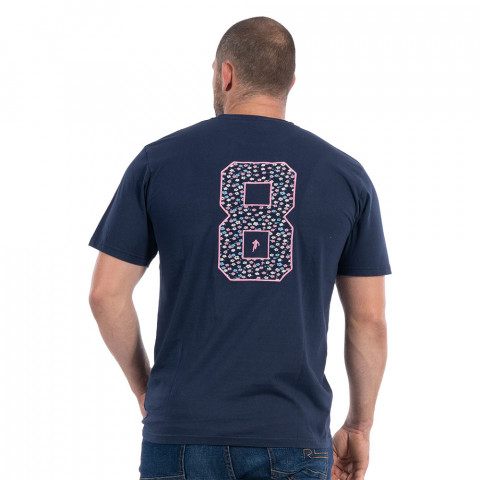 Ruckfield short-sleeved rugby club navy T-shirt