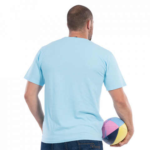 Ruckfield short-sleeved rugby club T-shirt turquoise blue