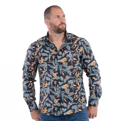Ruckfield long-sleeved shirt Palm Beach navy.