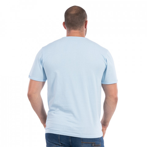 Ruckfield tunisian collar t-shirt Palm Beach light blue