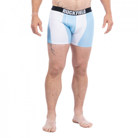 Sky blue / white striped Ruckfield X Asterix boxer shorts