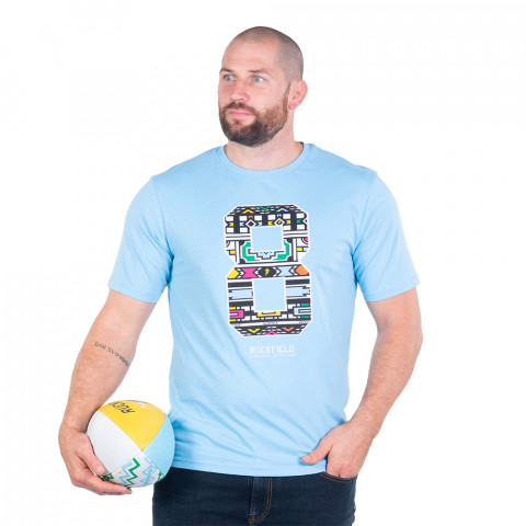 Ruckfield short-sleeved T-shirt South Africa turquoise blue