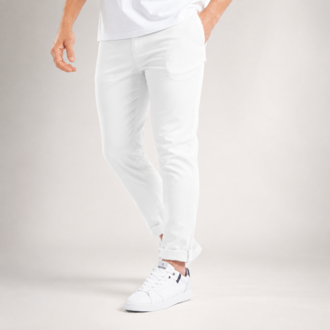 White Ruckfield linen pants