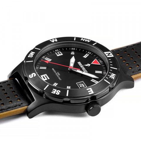 Vintage sports watch in waterproof steel