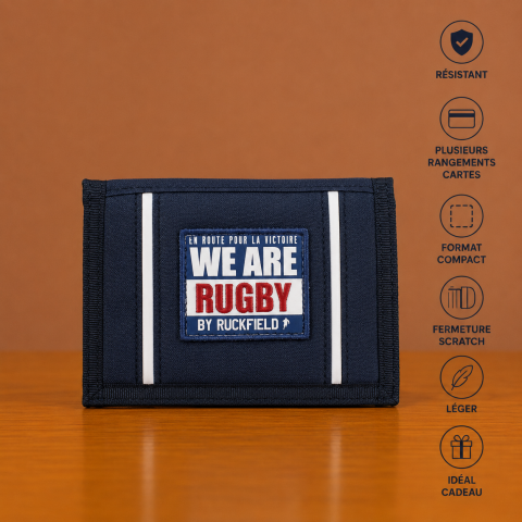 Blue Velcro wallet