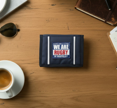 Blue Velcro wallet