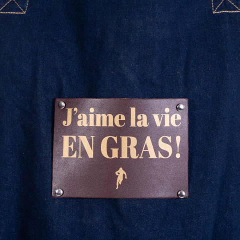 J'AIME LA VIE EN GRAS" APRON