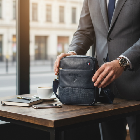 Ruckfield Blue Messenger Bag 