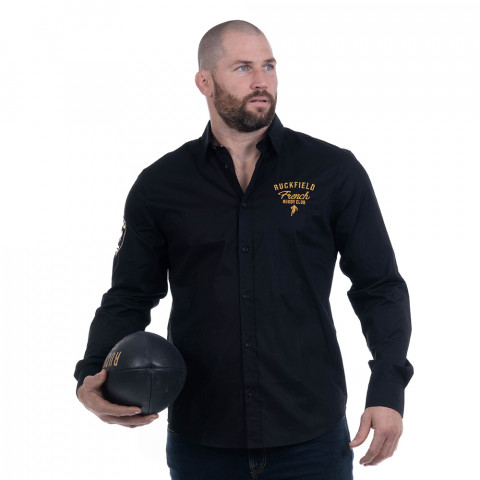 Long-sleeved shirt Ruckfield French Rugby Club black 