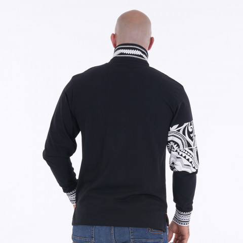 Ruckfield long-sleeved polo shirt IWI New Zealand black 