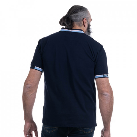 Members Club House Rugby Ruckfield navy short-sleeved polo shirt 