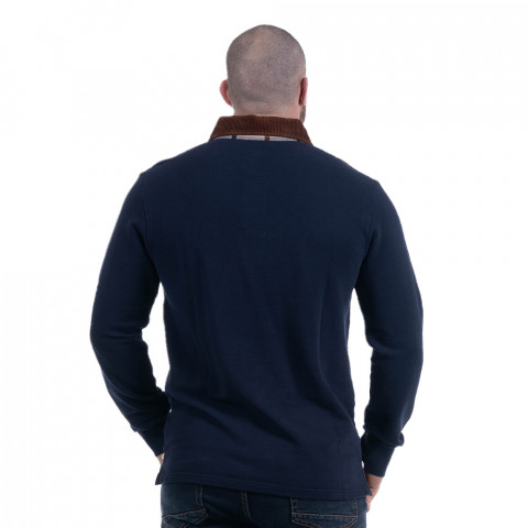 Polo Ruckfield Selected Rugby velvet collar navy blue