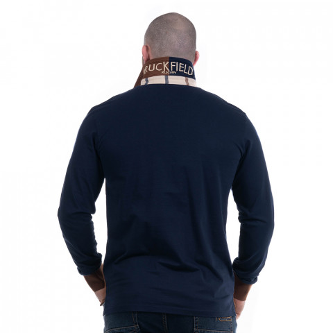 Navy blue polo shirt Ruckfield Selected Rugby