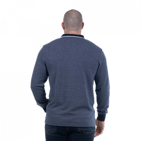 Ruckfield long-sleeved polo shirt Rugby elegance navy blue