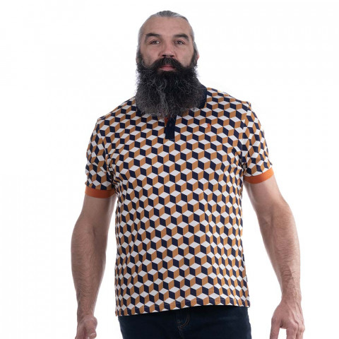 Short-sleeved polo shirt Ruckfield Rugby elegance navy blue