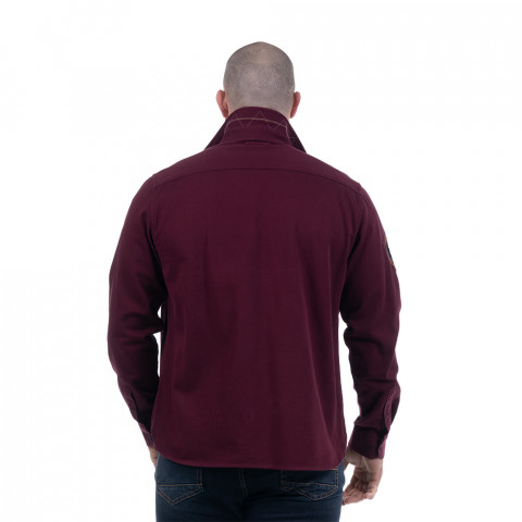 Ruckfield Heritage burgundy overshirt